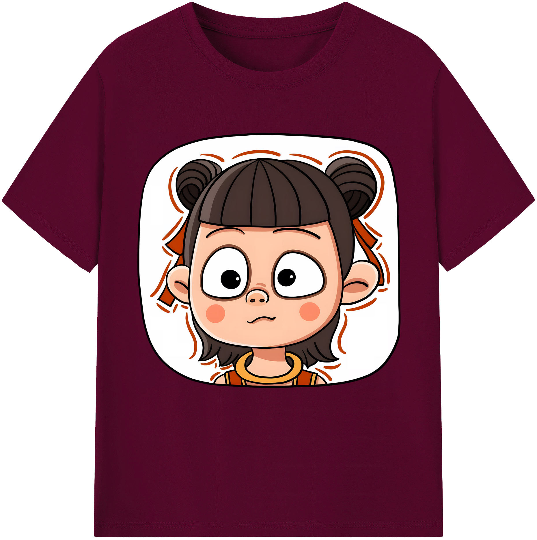 （画像用） Ne Zha 2 ナタ 魔童の大暴れ レディースカジュアルプリントTシャツ（綿100％）